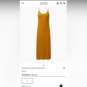 Onia Textured Linen Sweater Scoop Maxi Dress | Burnt Sun